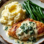 Smothered Chicken with Creamed Spinach