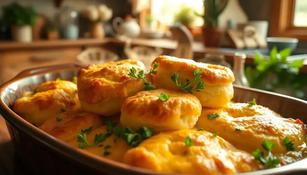 Breakfast Casserole with Biscuits