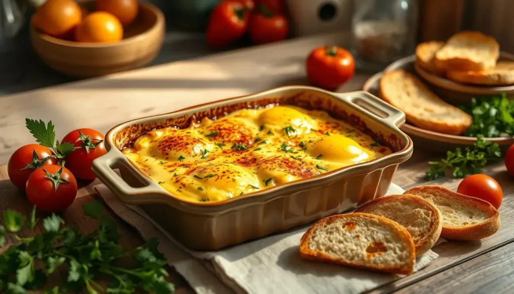 Oven Baked Scrambled Eggs