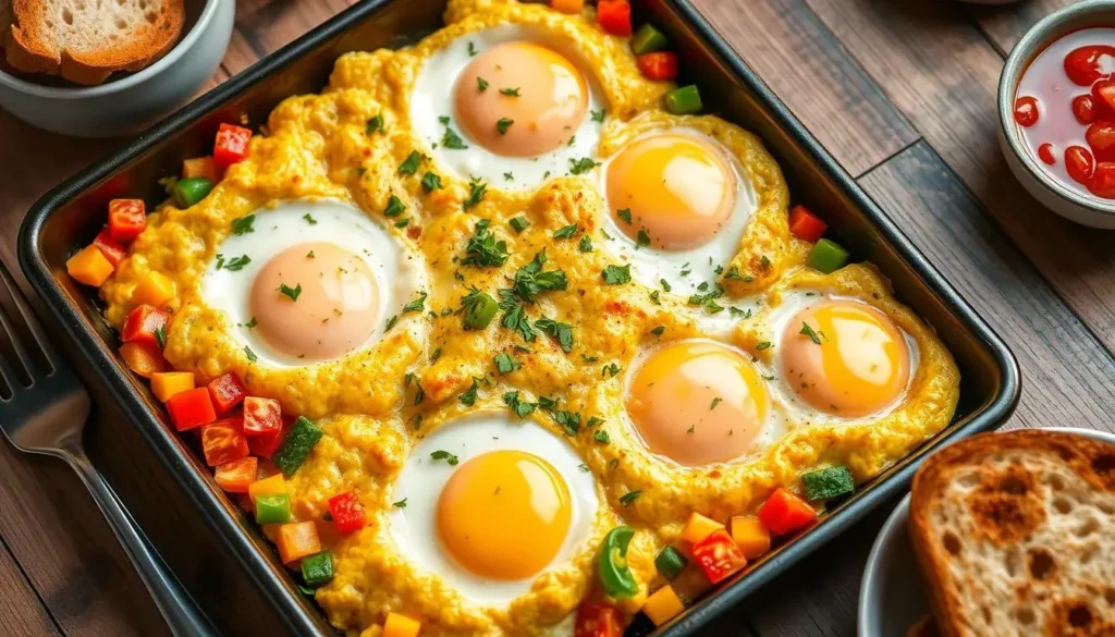 Oven Baked Scrambled Eggs