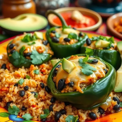 Stuffed Poblano Peppers