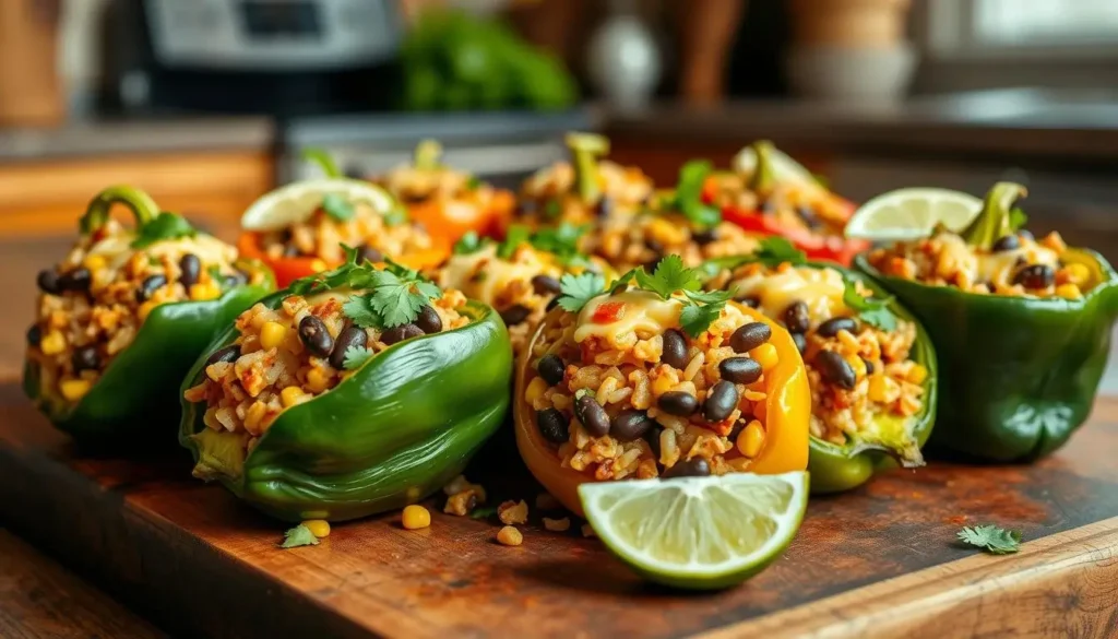 Stuffed Poblano Peppers