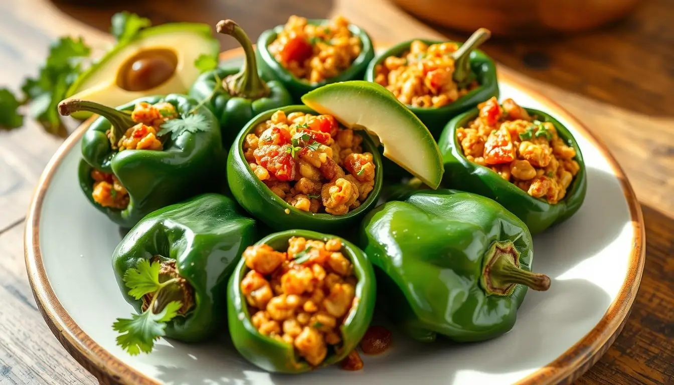 Stuffed Poblano Peppers