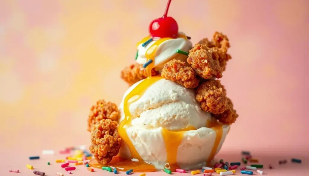 fried chicken ice cream