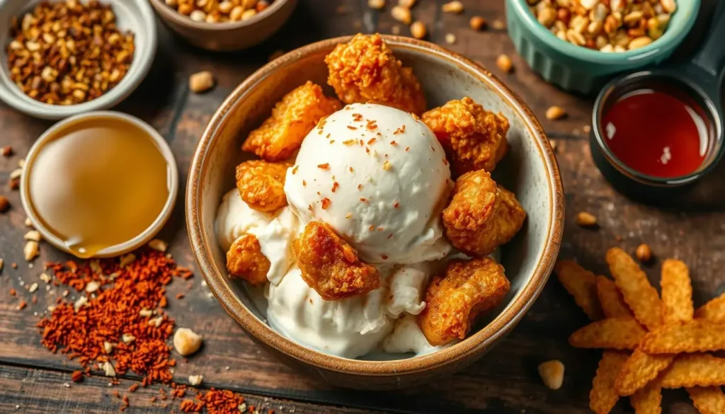 fried chicken ice cream