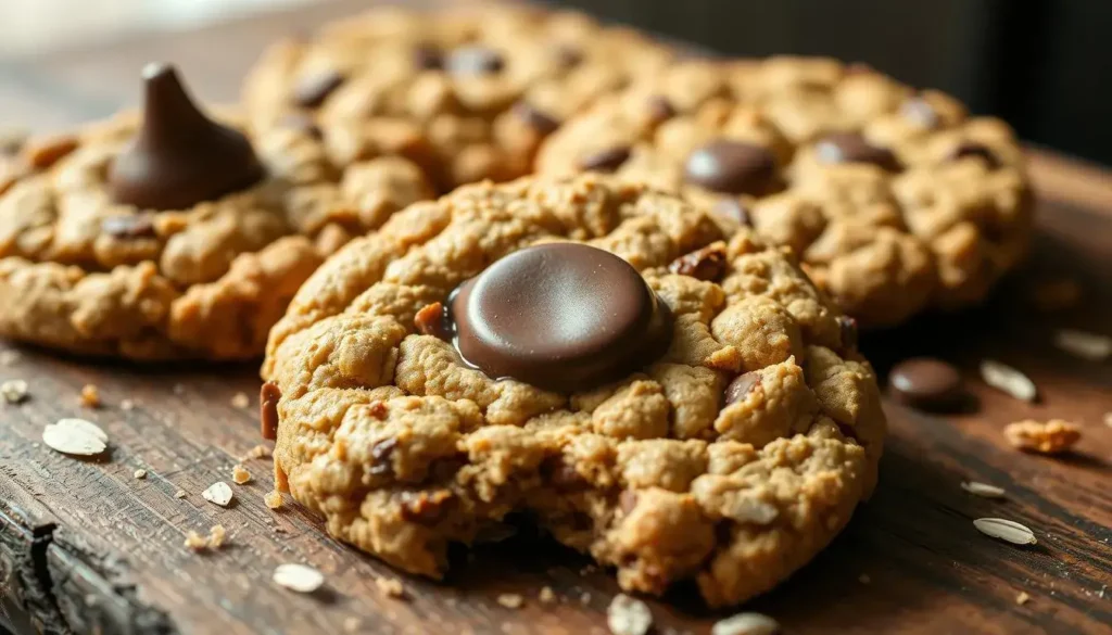 Chocolate Peanut Butter Oatmeal Cookies