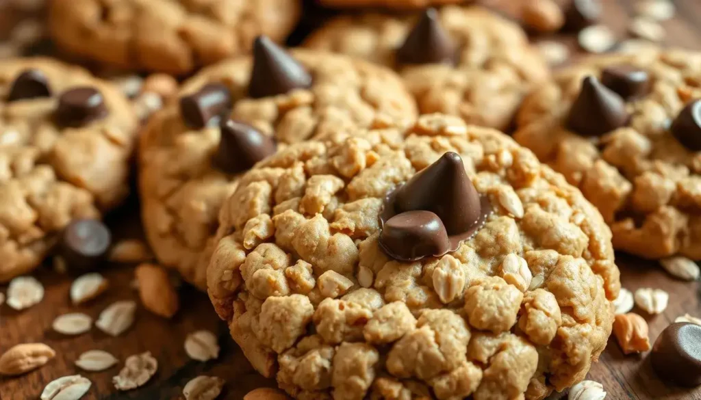 Chocolate Peanut Butter Oatmeal Cookies