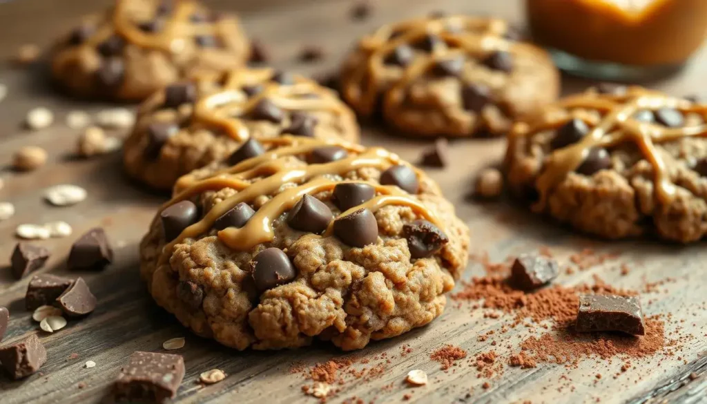 Chocolate Peanut Butter Oatmeal Cookies