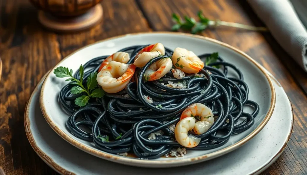 squid ink pasta