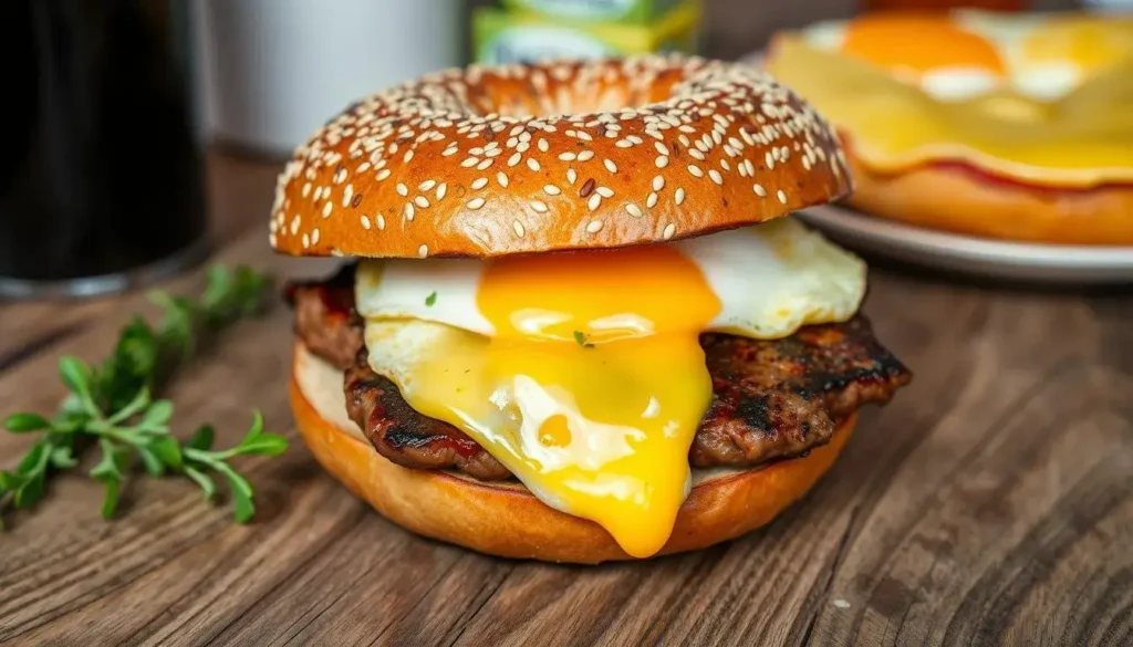 Steak Egg and Cheese Bagel