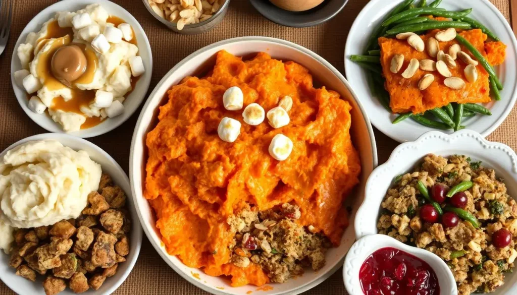 the 5 most common sides served on Thanksgiving Day