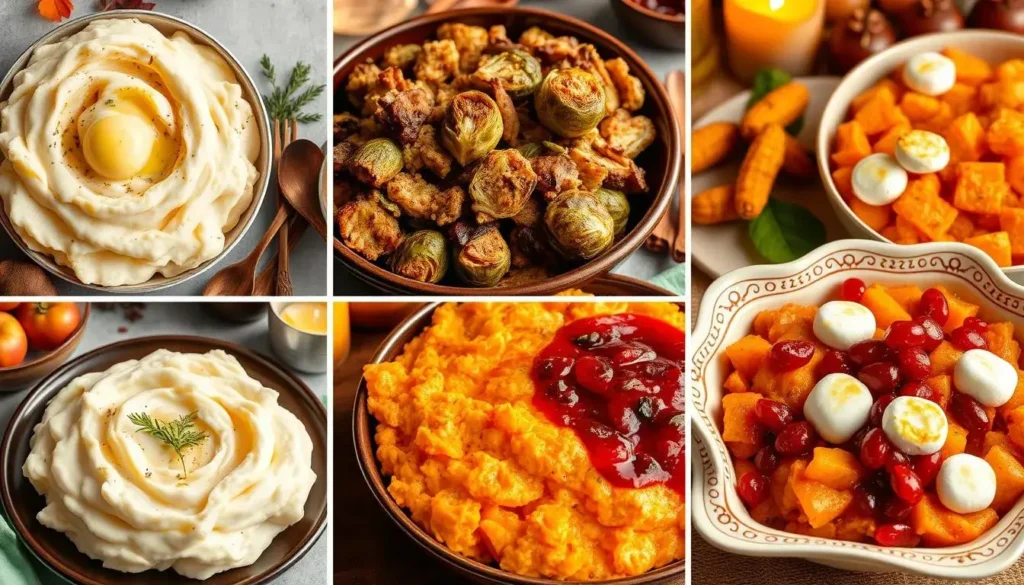 the 5 most common sides served on Thanksgiving Day