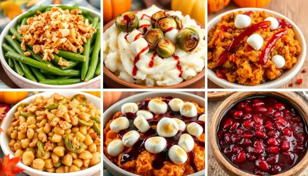 the 5 most common sides served on Thanksgiving Day