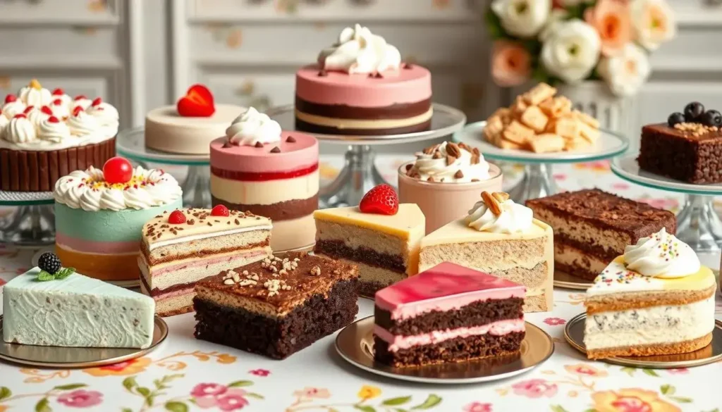 What are the 12 types of desserts