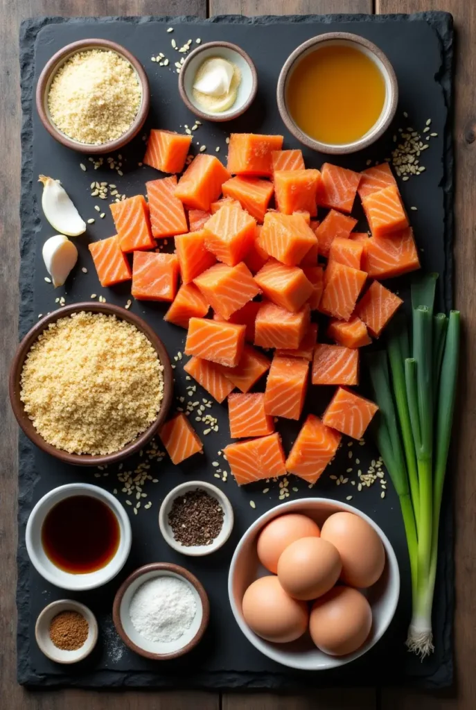 Crispy Honey Garlic Salmon Bites