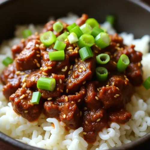 Korean Ground Beef Bowl