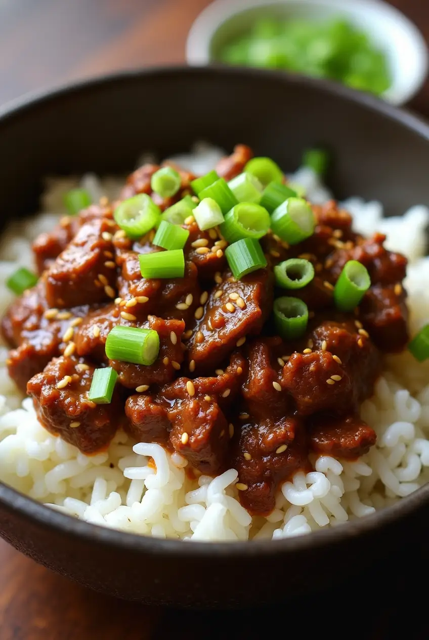 Korean Ground Beef Bowl