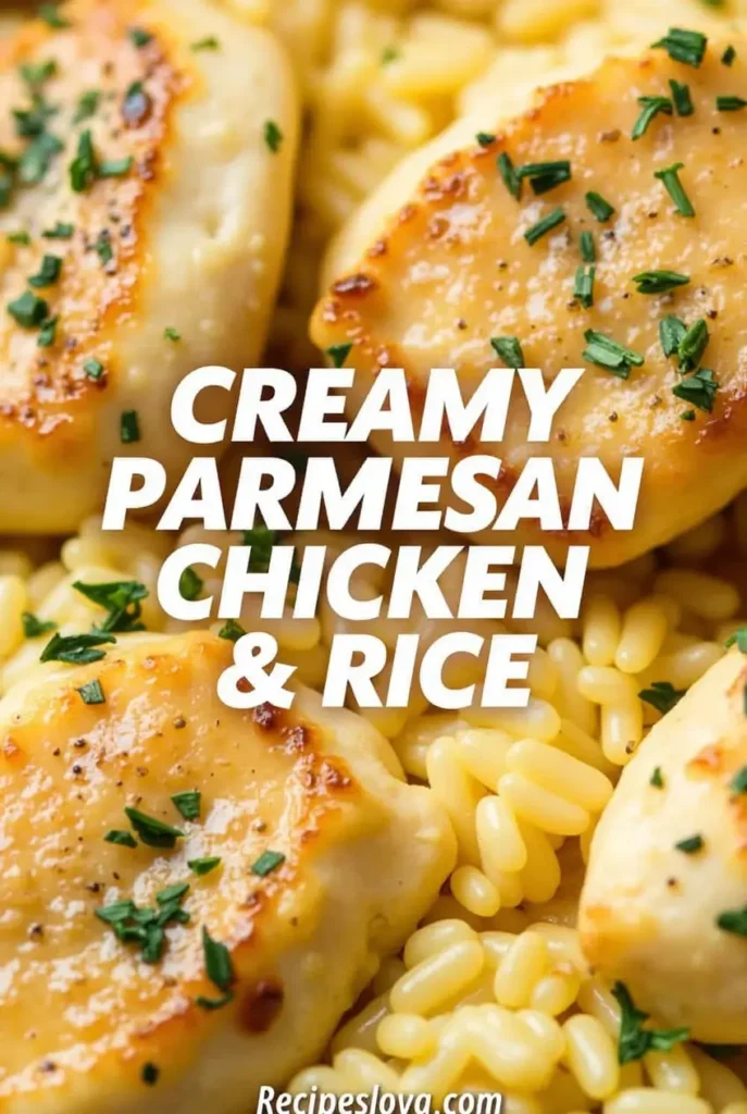 One-Pan Creamy Parmesan Chicken & Rice