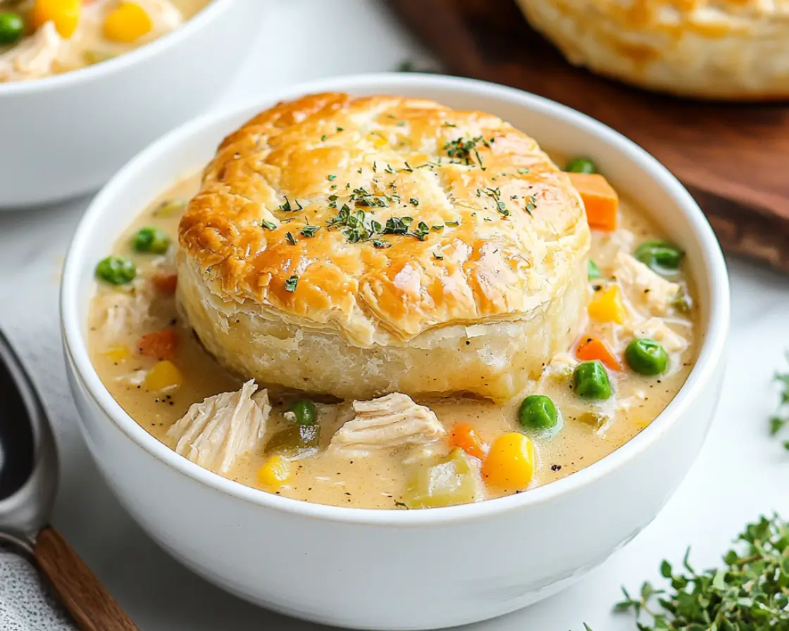 Chicken Pot Pie in the Slow Cooker