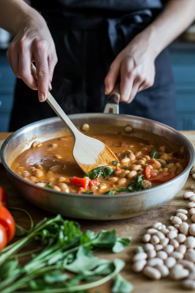 Creamy Tomato White Bean Stew