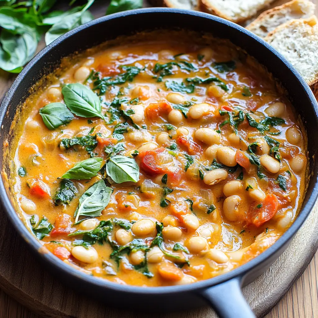 Creamy Tomato White Bean Stew