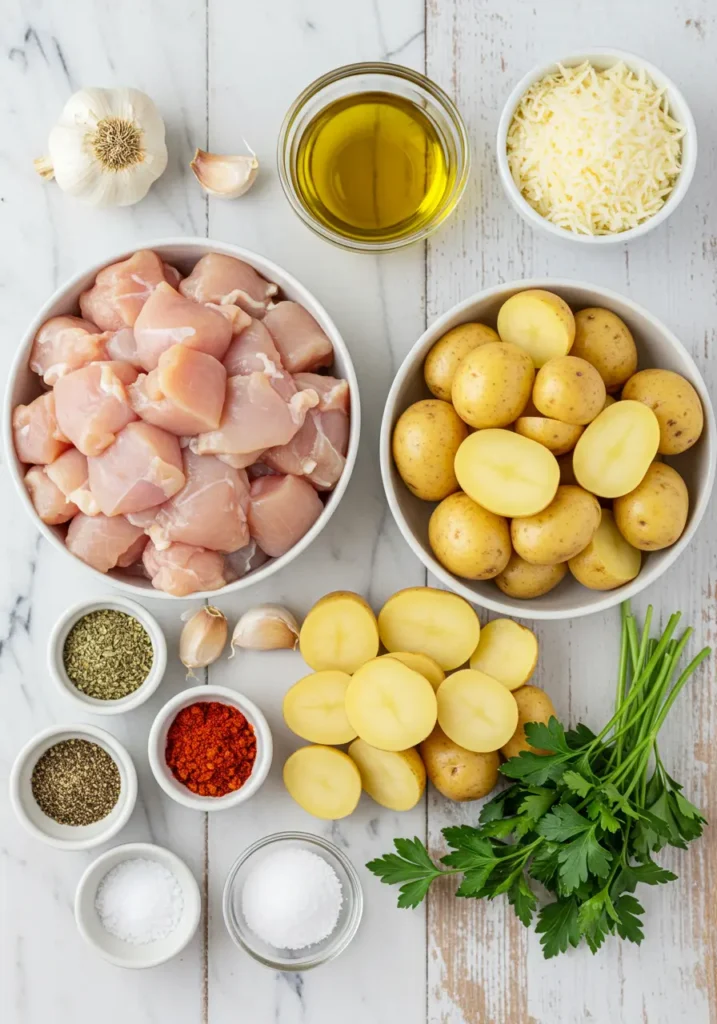 Garlic Parmesan Chicken and Potatoes