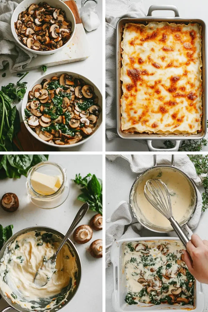 Mushroom and Spinach Lasagna