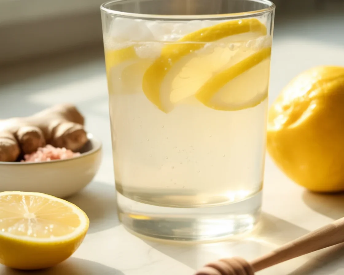 Himalayan pink salt mixed with lemon for a weight loss recipe