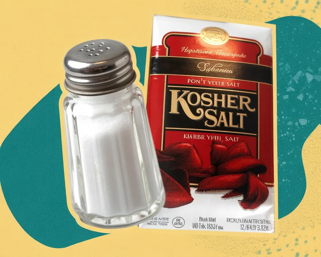 Coarse kosher salt crystals in a wooden bowl, perfect for seasoning dishes.