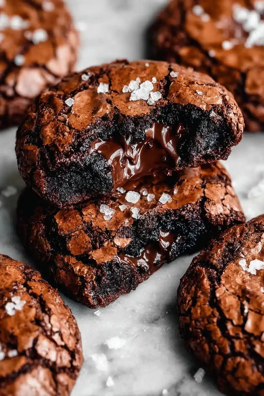 Fudgy chewy brookies combining the best of brownies and cookies.