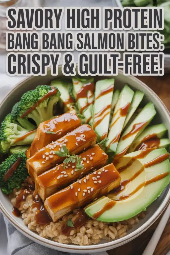 High Protein Low Calorie Crispy Bang Bang Salmon Bites