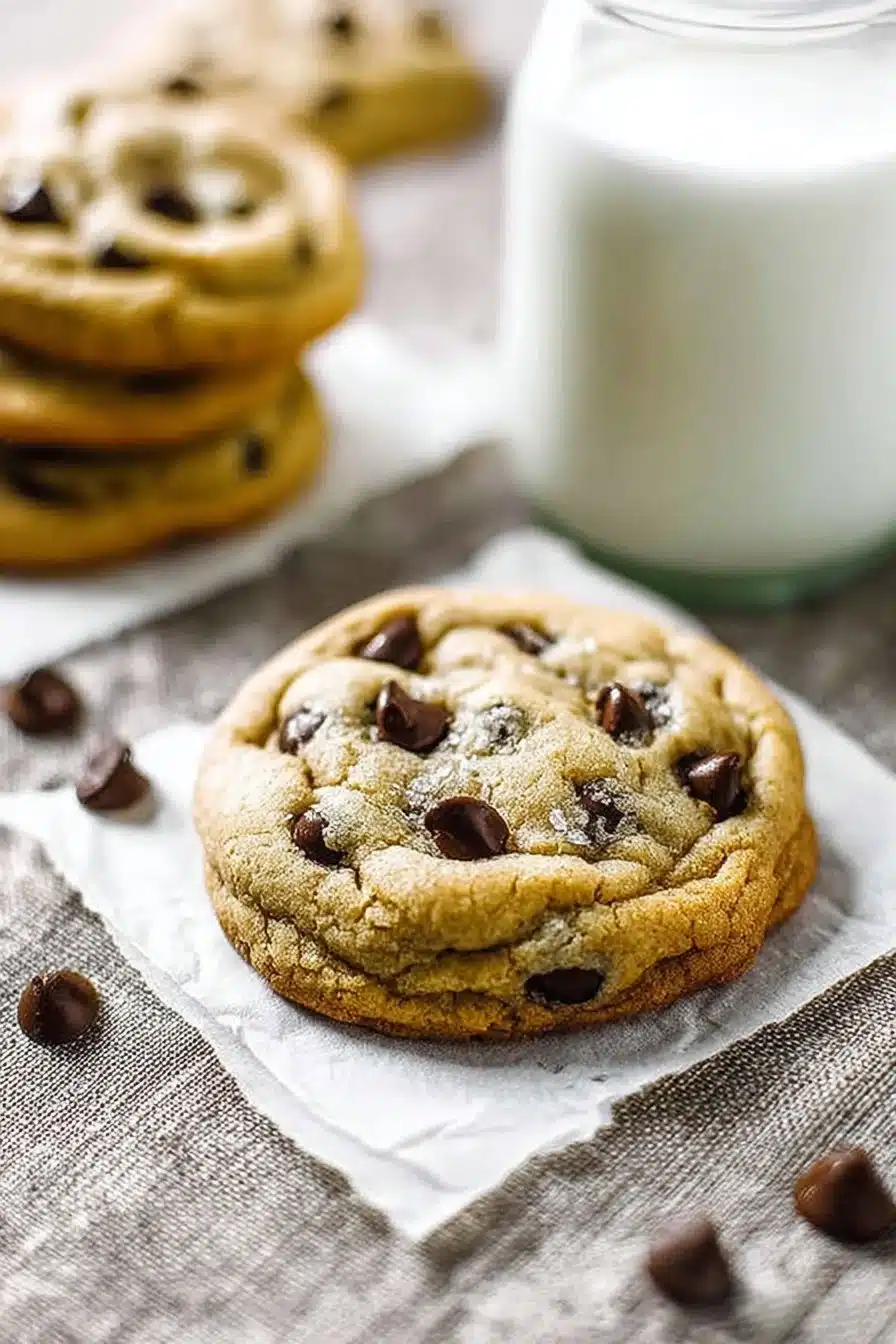 Mouthwatering soft chocolate chip cookies with gooey chocolate chips