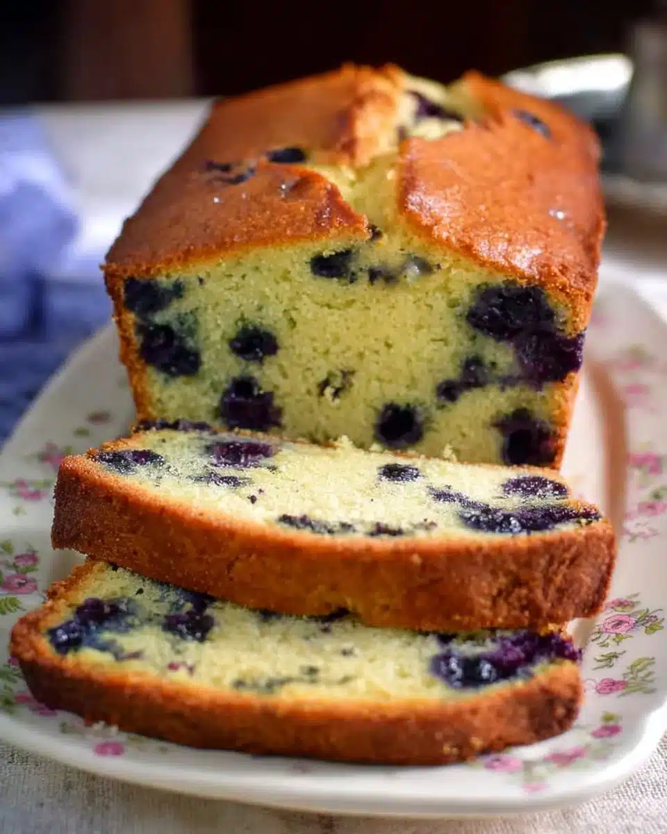 Deliciously moist blueberry zucchini bread baked with fresh blueberries and zucchini.