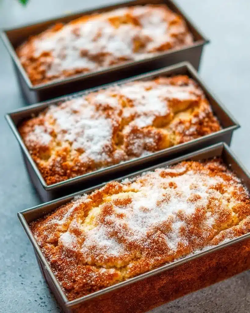 Cinnamon Sugar-Topped Pumpkin Spice Bread fresh out of the oven