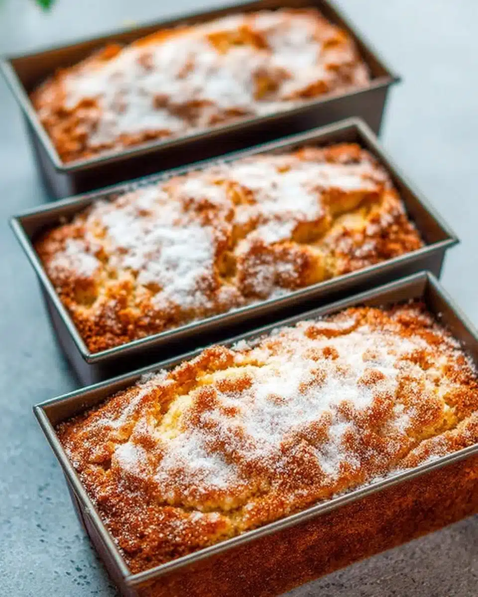 Cinnamon Sugar-Topped Pumpkin Spice Bread fresh out of the oven