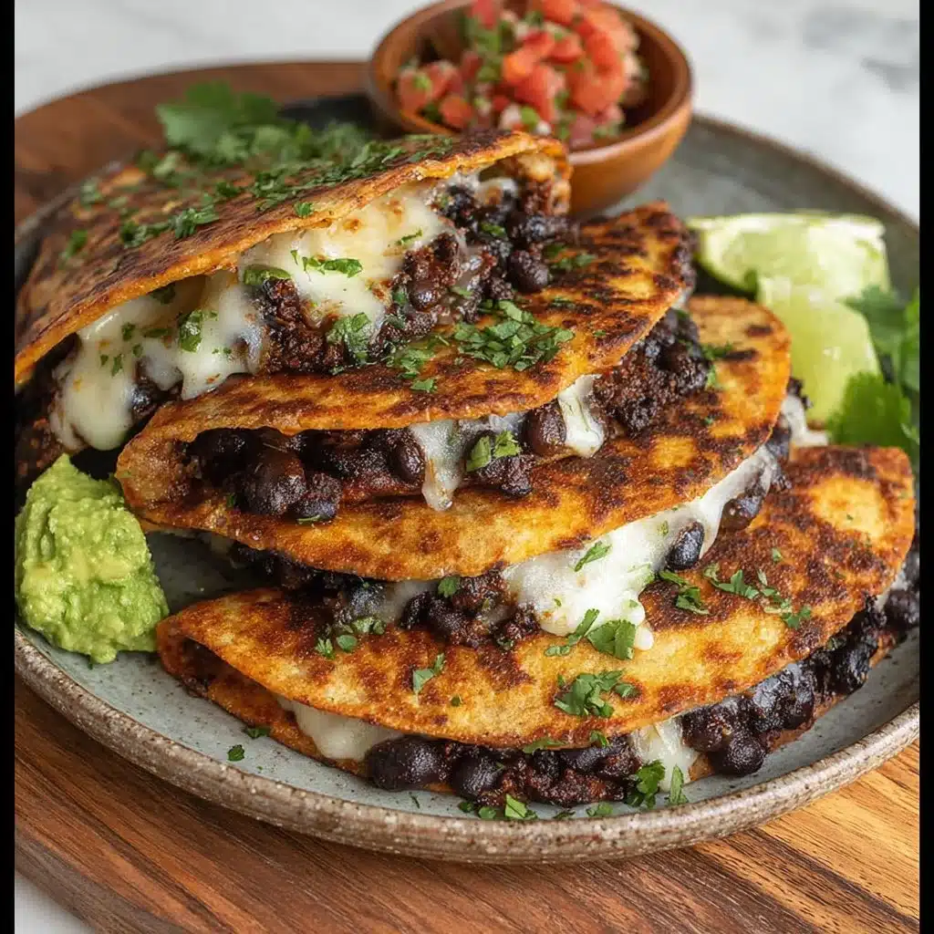 Delicious crispy black bean tacos topped with fresh ingredients