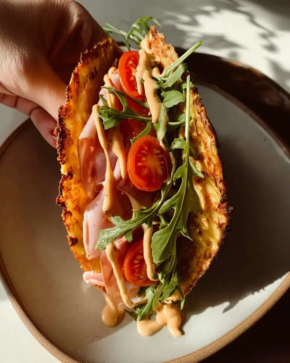 Low Carb Cheesy Carrot Tortillas ready to serve with fresh toppings