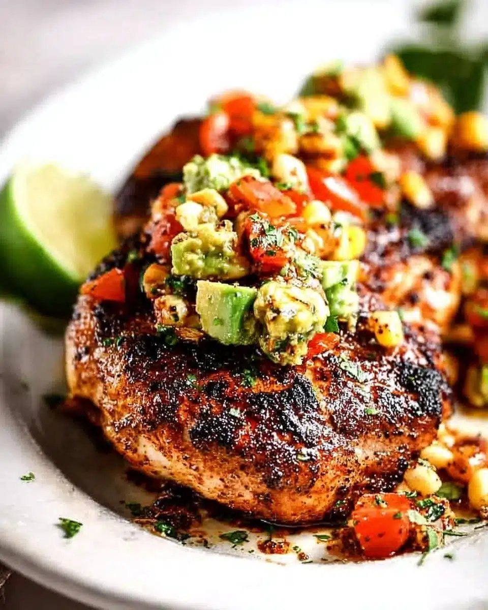 Delicious Fiesta Lime Chicken garnished with vibrant lime slices