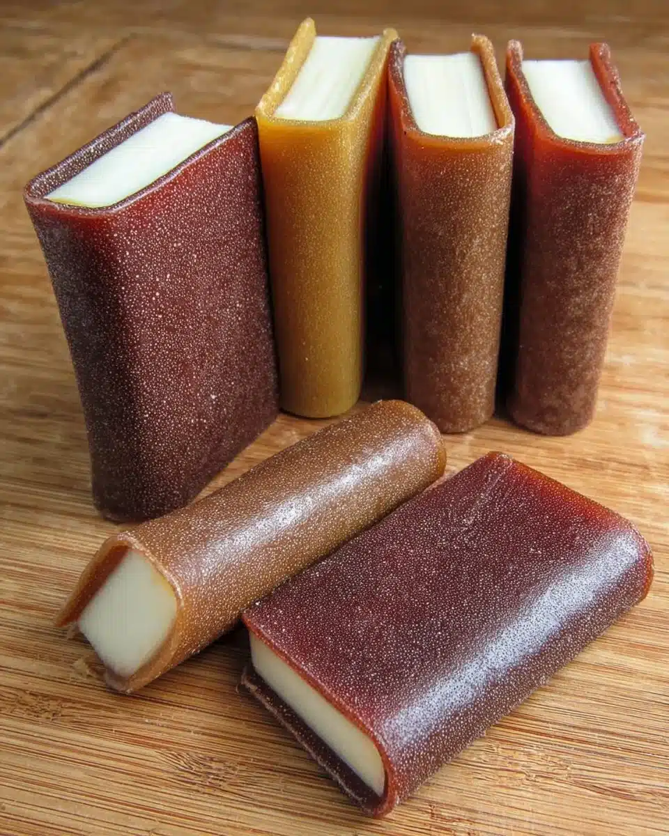 Homemade fruit leather snacks from the Fruit Leather Books collection