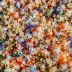 Colorful Monster Popcorn recipe for Halloween celebration