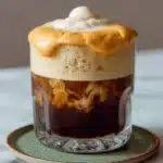 Delicious pumpkin cream cold foam on top of a seasonal beverage