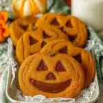 Plate of delicious Pumpkin Delight Cookies decorated with fall spices