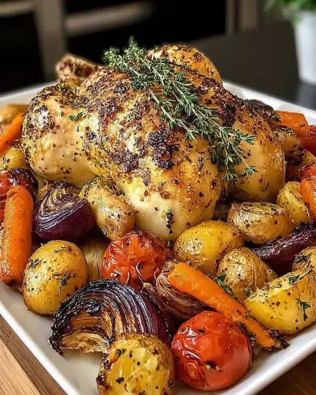 Garlic Herb Roasted Chicken and Vegetables