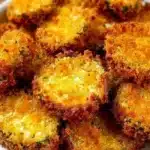 Crispy air fryer fried pickles served with dipping sauce