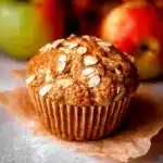 Baked Apple Cinnamon Protein Muffins fresh out of the oven