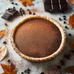 Chocolate Espresso Pie dessert with rich chocolate and espresso flavors