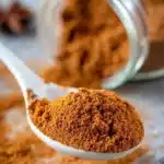 Bowl of homemade ground cinnamon ready for use in cooking and baking