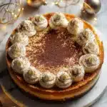 Delicious Pumpkin Pie Cheesecake with whipped cream topping