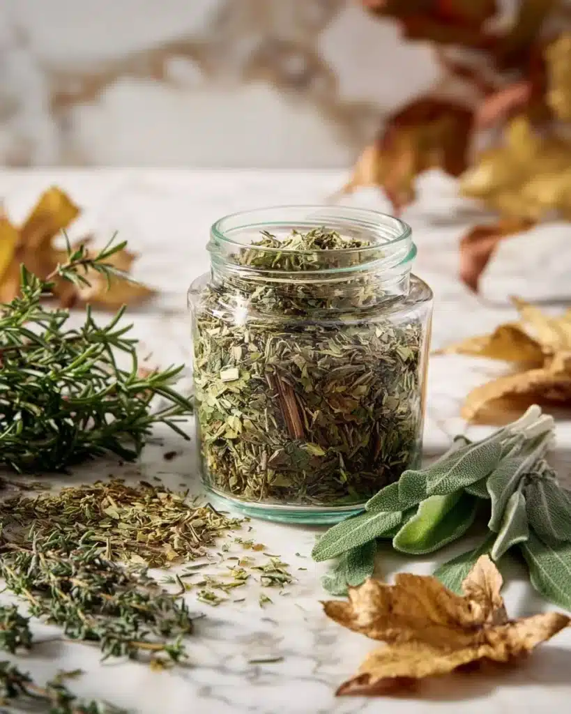 Savory roasting herb blend for flavorful cooking and seasoning