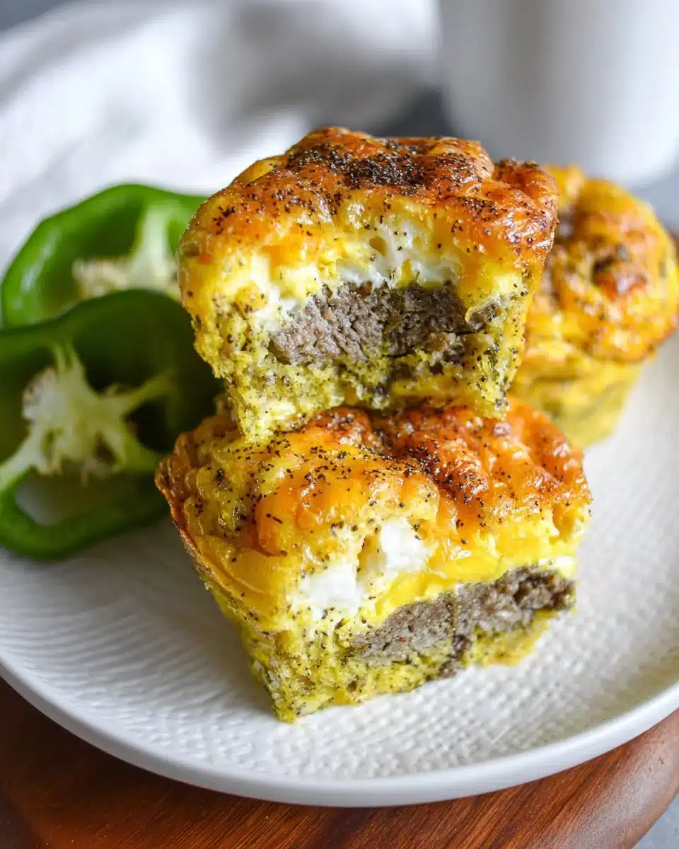Turkey sausage and pepper egg muffins for a nutritious breakfast option